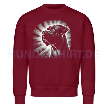 Premium Sweatshirt "Ca de Bou - Shine" Burgunder – hunde-shirt.de