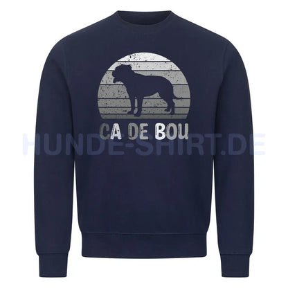 Premium Sweatshirt "Ca de Bou - Silhouette" Navy Blue – hunde-shirt.de