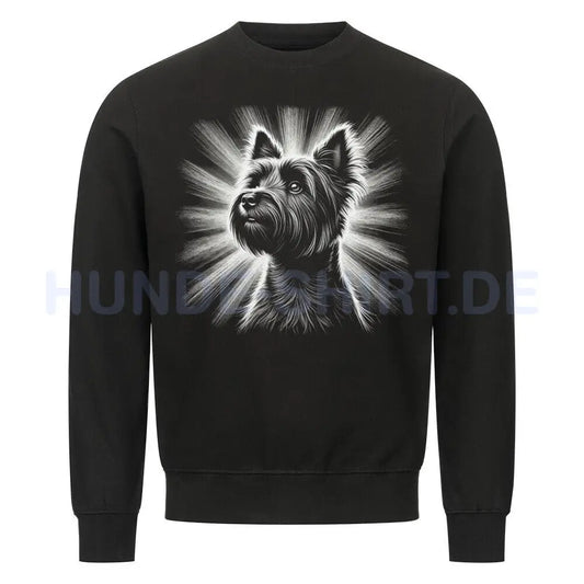 Premium Sweatshirt "Cairn Terrier - Shine" Schwarz – hunde-shirt.de