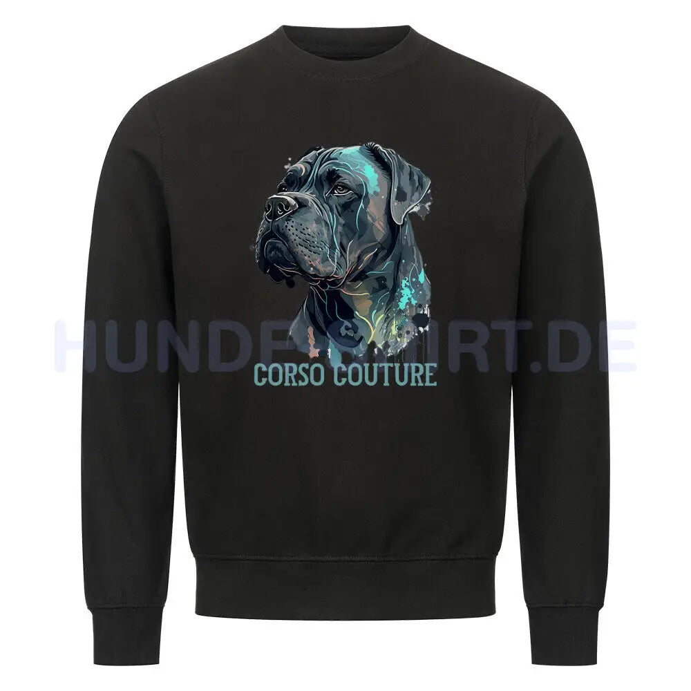 Premium Sweatshirt "Cane Corso - Couture" Schwarz – hunde-shirt.de