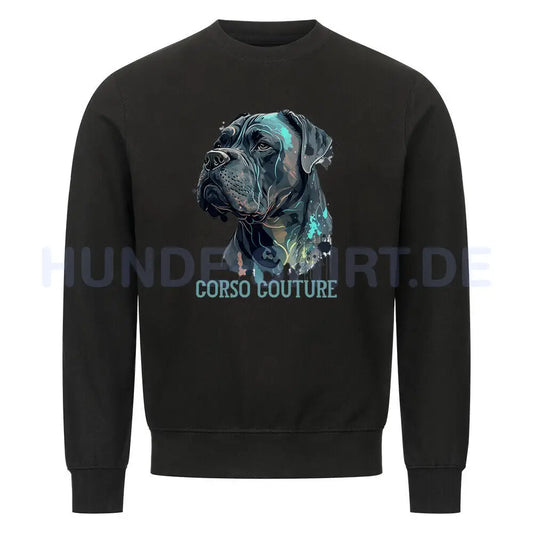 Premium Sweatshirt "Cane Corso - Couture" Schwarz – hunde-shirt.de