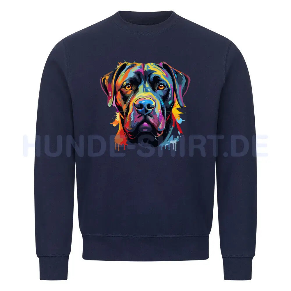 Premium Sweatshirt "Cane Corso Paint" Navy Blue – hunde-shirt.de