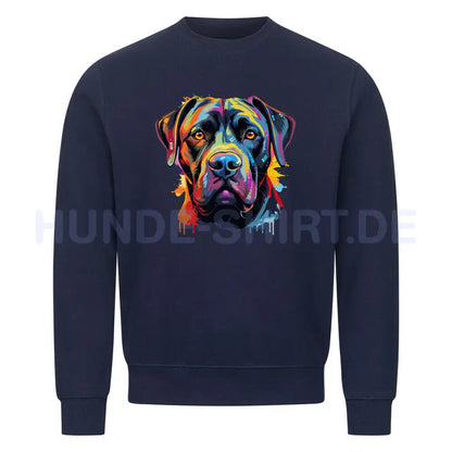 Premium Sweatshirt "Cane Corso Paint" Navy Blue – hunde-shirt.de