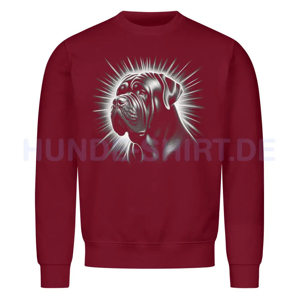 Premium Sweatshirt "Cane Corso - Shine 2" Burgunder – hunde-shirt.de