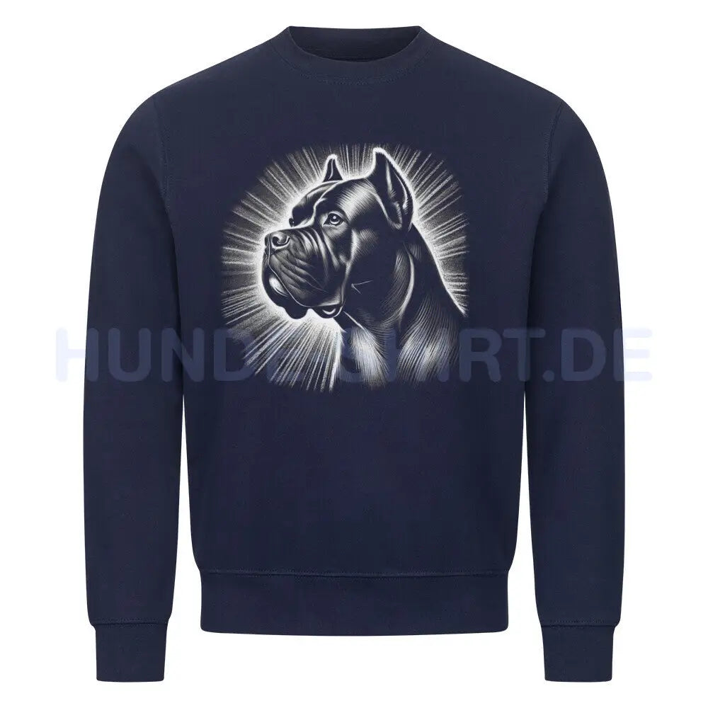 Premium Sweatshirt "Cane Corso - Shine" Navy Blue – hunde-shirt.de