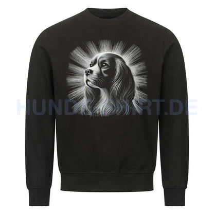 Premium Sweatshirt "Cavalier King Charles - Bright" Schwarz – hunde-shirt.de