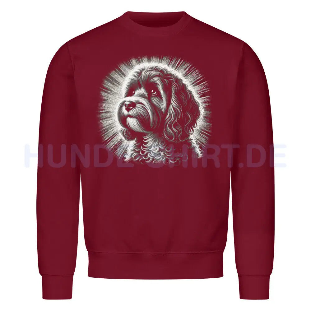 Premium Sweatshirt "Cavapoo - Shine" Burgunder – hunde-shirt.de