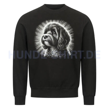 Premium Sweatshirt "Cavapoo - Shine" Schwarz – hunde-shirt.de