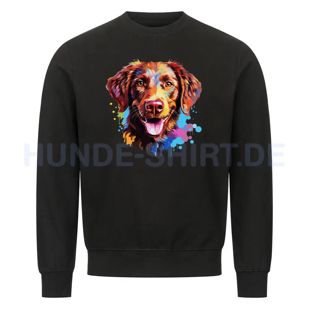 Premium Sweatshirt "Chesapeake Bay Retriever Paint" Schwarz – hunde-shirt.de