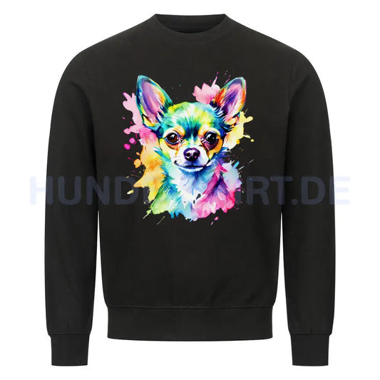 Premium Sweatshirt "Chihuahua - Paint" Schwarz – hunde-shirt.de