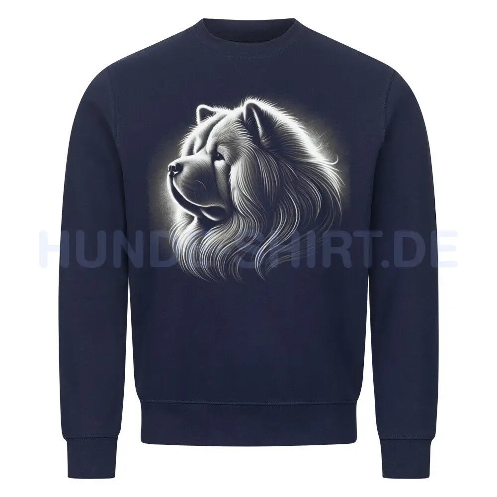 Premium Sweatshirt "Chow-Chow - Bright" Navy Blue – hunde-shirt.de