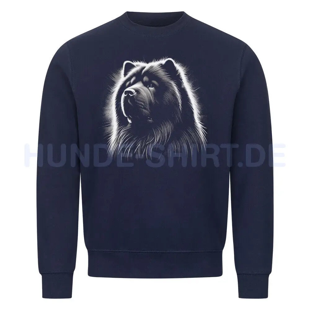 Premium Sweatshirt "Chow-Chow Shine" Navy Blue – hunde-shirt.de