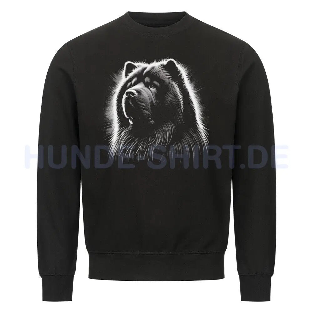 Premium Sweatshirt "Chow-Chow Shine" Schwarz – hunde-shirt.de