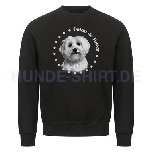 Premium Sweatshirt "Coton de Tuléar - Breed" Schwarz – hunde-shirt.de