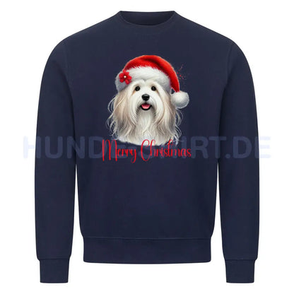 Premium Sweatshirt "Coton de Tuléar - Merry Christmas" Navy Blue – hunde-shirt.de