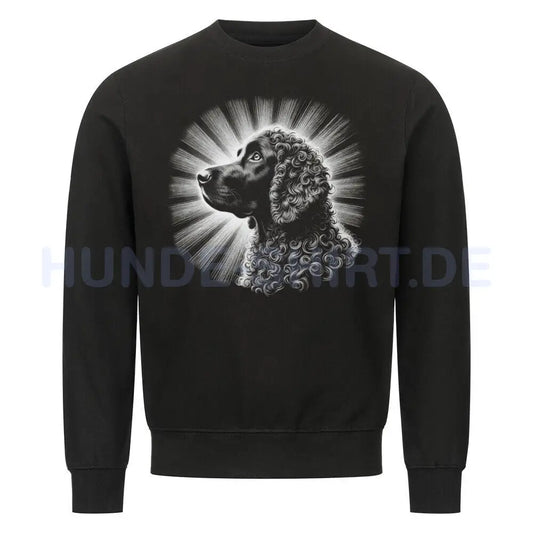 Premium Sweatshirt "Curly Coated Retriever - Bright" Schwarz – hunde-shirt.de