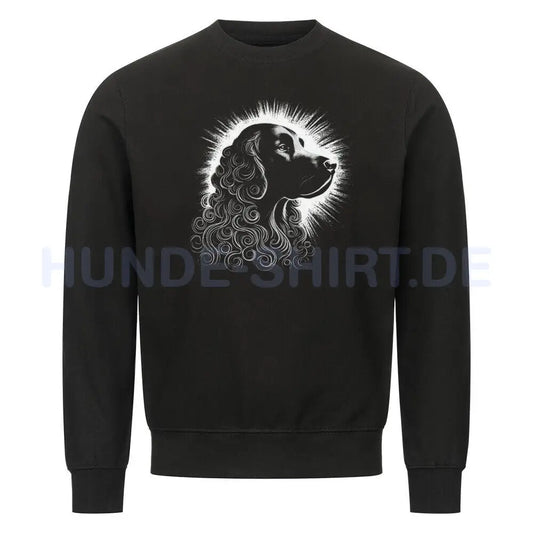 Premium Sweatshirt "Curly Coated Retriever Shine! Schwarz – hunde-shirt.de