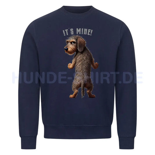 Premium Sweatshirt "Dackel - It´s mine" Navy Blue – hunde-shirt.de