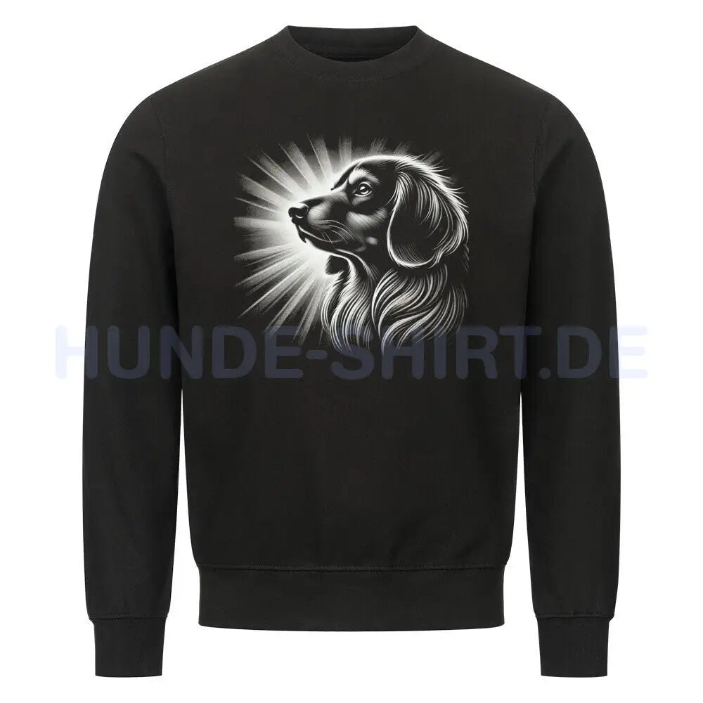 Premium Sweatshirt "Dackel - Shine" Schwarz – hunde-shirt.de