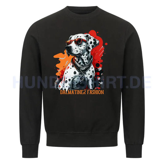 Premium Sweatshirt "Dalmatiner - Fashion" Schwarz – hunde-shirt.de