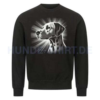 Premium Sweatshirt "Dalmatiner - Shine" Schwarz – hunde-shirt.de