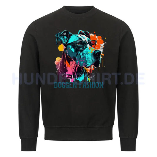 Premium Sweatshirt "Deutsche Dogge - Fashion" Schwarz – hunde-shirt.de