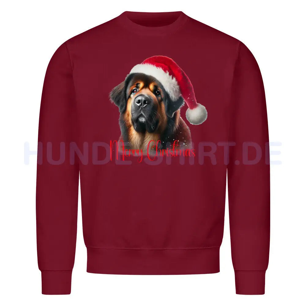 Premium Sweatshirt "Do Khyi - Merry Christmas" Burgunder – hunde-shirt.de