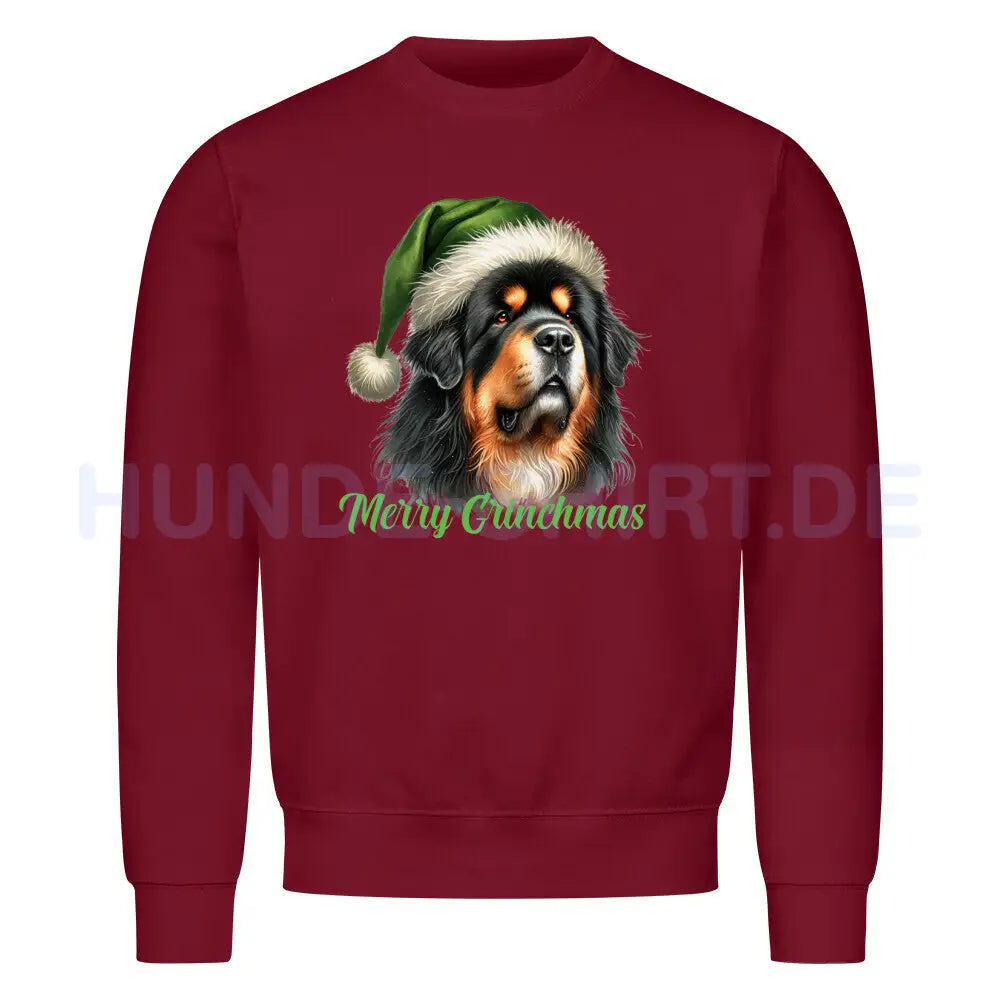 Premium Sweatshirt "Do Khyi - Merry Grinchmas" Burgunder – hunde-shirt.de