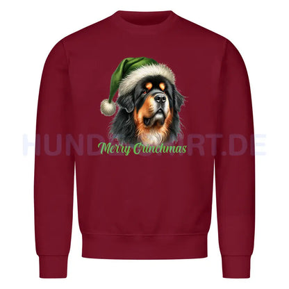 Premium Sweatshirt "Do Khyi - Merry Grinchmas" Burgunder – hunde-shirt.de