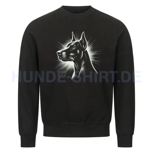 Premium Sweatshirt "Dobermann Shine" Schwarz – hunde-shirt.de