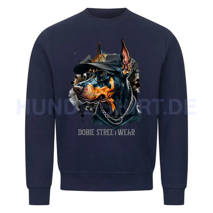 Premium Sweatshirt "Dobermann - Streetwear" Navy Blue – hunde-shirt.de