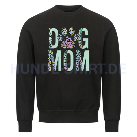 Premium Sweatshirt "DOG MOM Leo" Schwarz – hunde-shirt.de