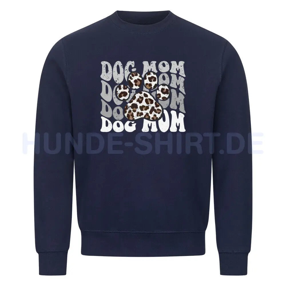 Premium Sweatshirt "Dog MOM Paw" Navy Blue – hunde-shirt.de