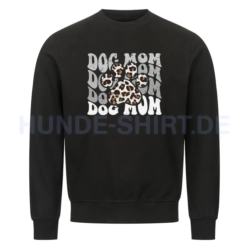 Premium Sweatshirt "Dog MOM Paw" Schwarz – hunde-shirt.de