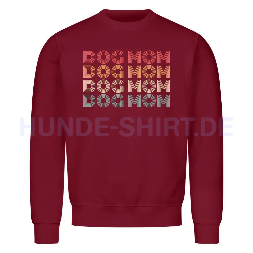 Premium Sweatshirt "DOG MOM" Burgunder – hunde-shirt.de