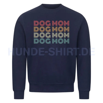 Premium Sweatshirt "DOG MOM" Navy Blue – hunde-shirt.de