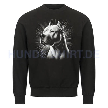 Premium Sweatshirt "Dogo Argentino - Bright 2" Schwarz – hunde-shirt.de