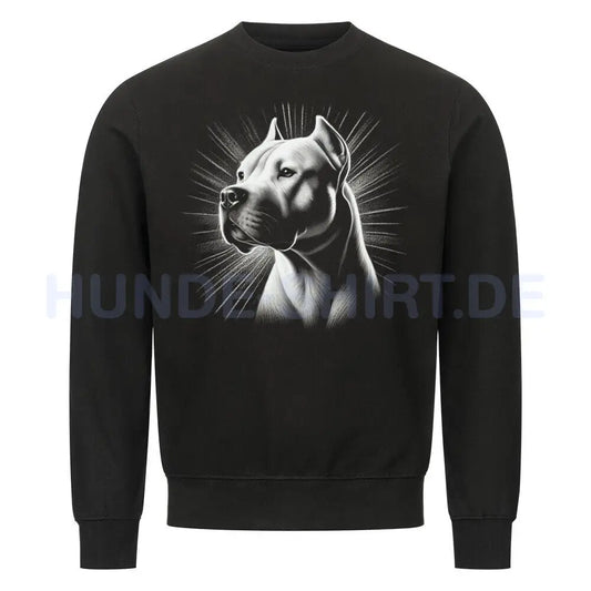 Premium Sweatshirt "Dogo Argentino - Bright 2" Schwarz – hunde-shirt.de