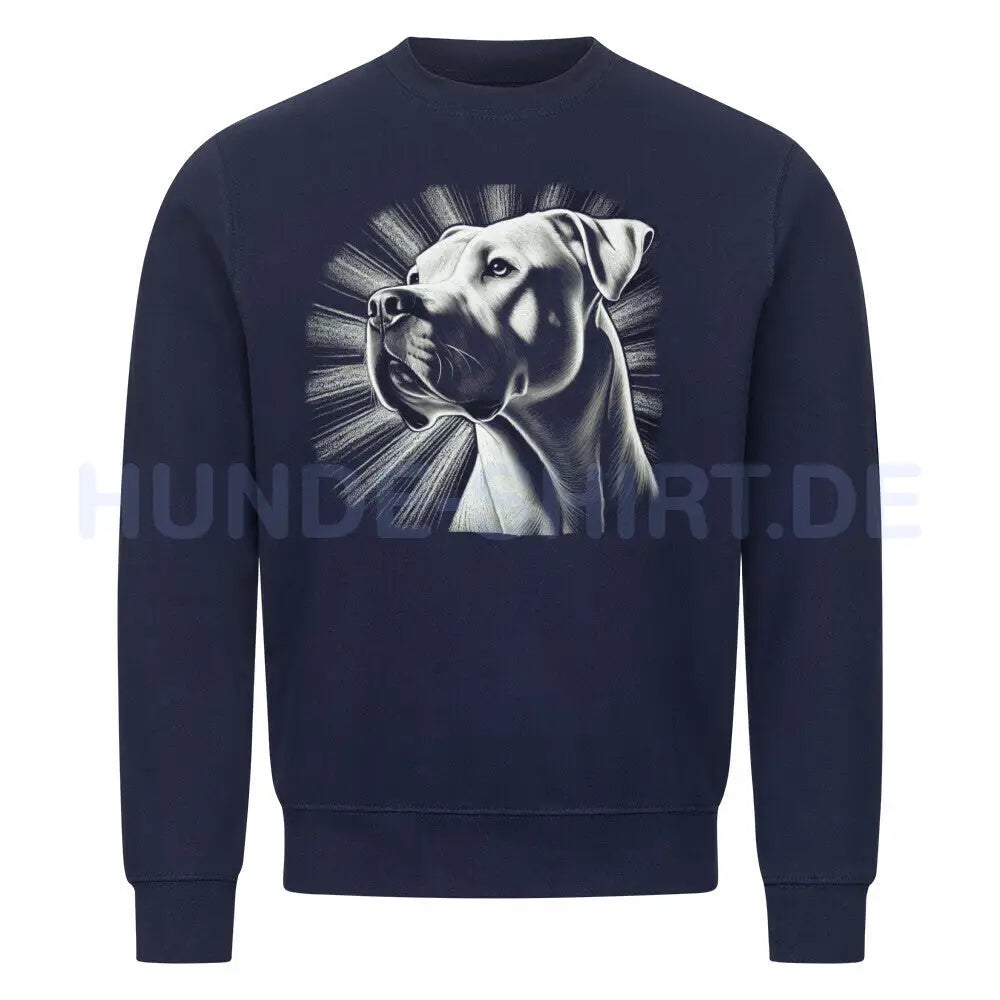 Premium Sweatshirt "Dogo Argentino - Bright" Navy Blue – hunde-shirt.de