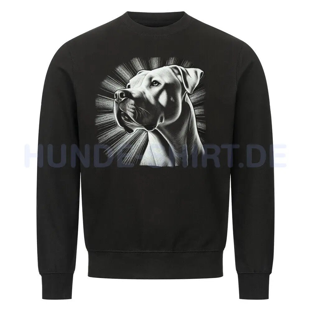 Premium Sweatshirt "Dogo Argentino - Bright" Schwarz – hunde-shirt.de