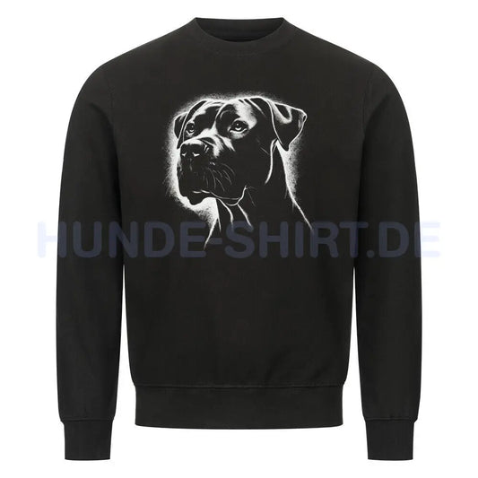 Premium Sweatshirt "Dogo Argentino Shine" Schwarz – hunde-shirt.de