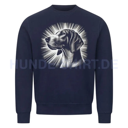 Premium Sweatshirt "English Foxhound - Shine" Navy Blue – hunde-shirt.de