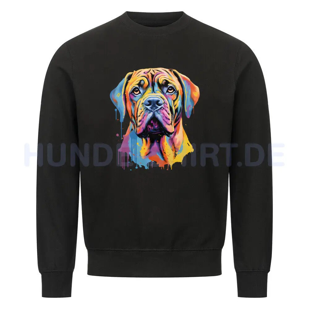 Premium Sweatshirt "English Mastiff - Paint" Schwarz – hunde-shirt.de