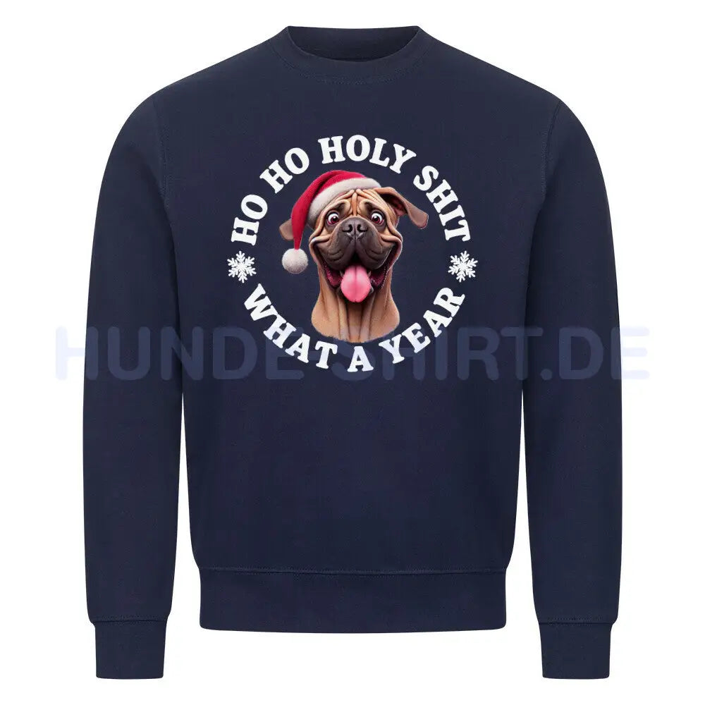 Premium Sweatshirt "Fila Brasileiro - HO HO..." Navy Blue – hunde-shirt.de