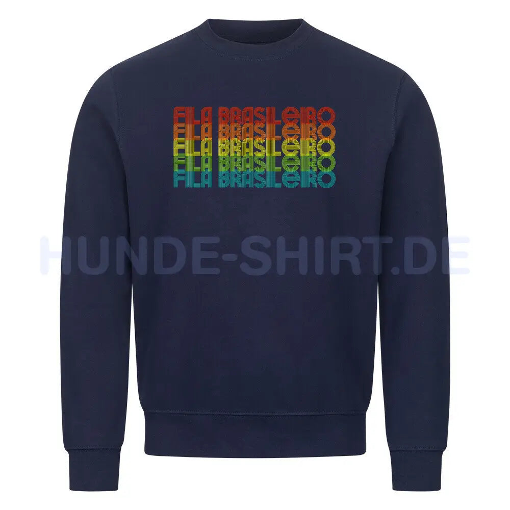 Premium Sweatshirt "Fila Brasileiro - RETRO" Navy Blue – hunde-shirt.de