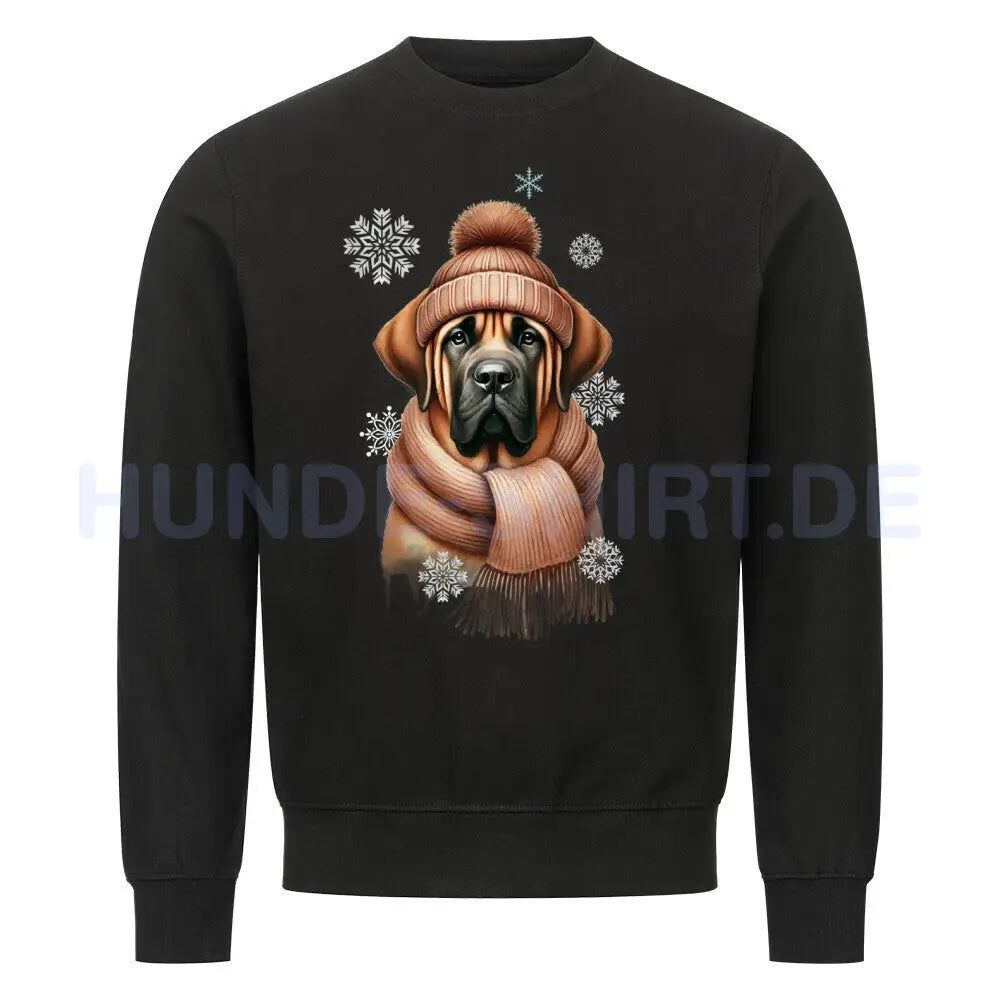 Premium Sweatshirt "Fila Brasileiro Winter" Schwarz – hunde-shirt.de