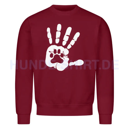 Premium Sweatshirt "FIVE..." Burgunder – hunde-shirt.de