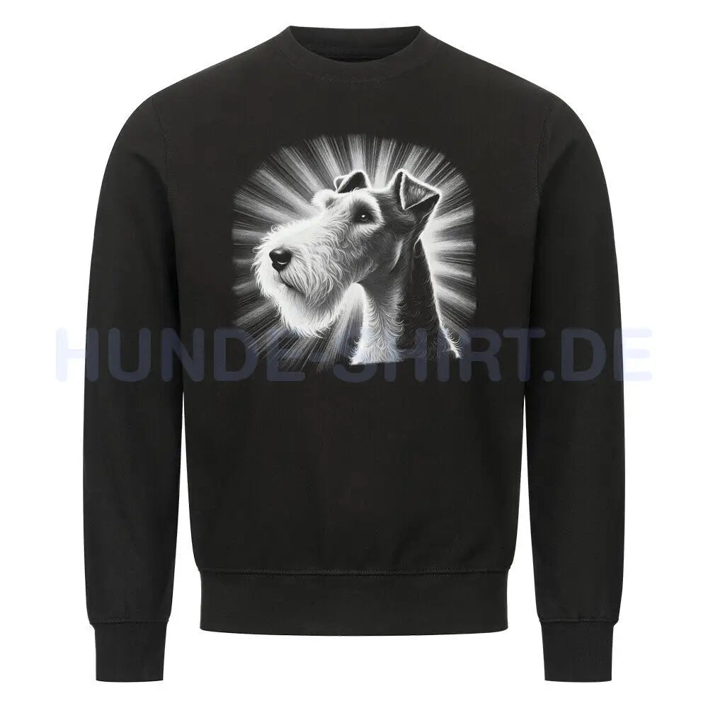 Premium Sweatshirt "Foxterrier ( Drahthaar ) - Shine" Schwarz – hunde-shirt.de