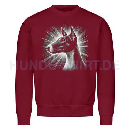 Premium Sweatshirt "Foxterrier ( Glatthaar ) - Shine" Burgunder – hunde-shirt.de