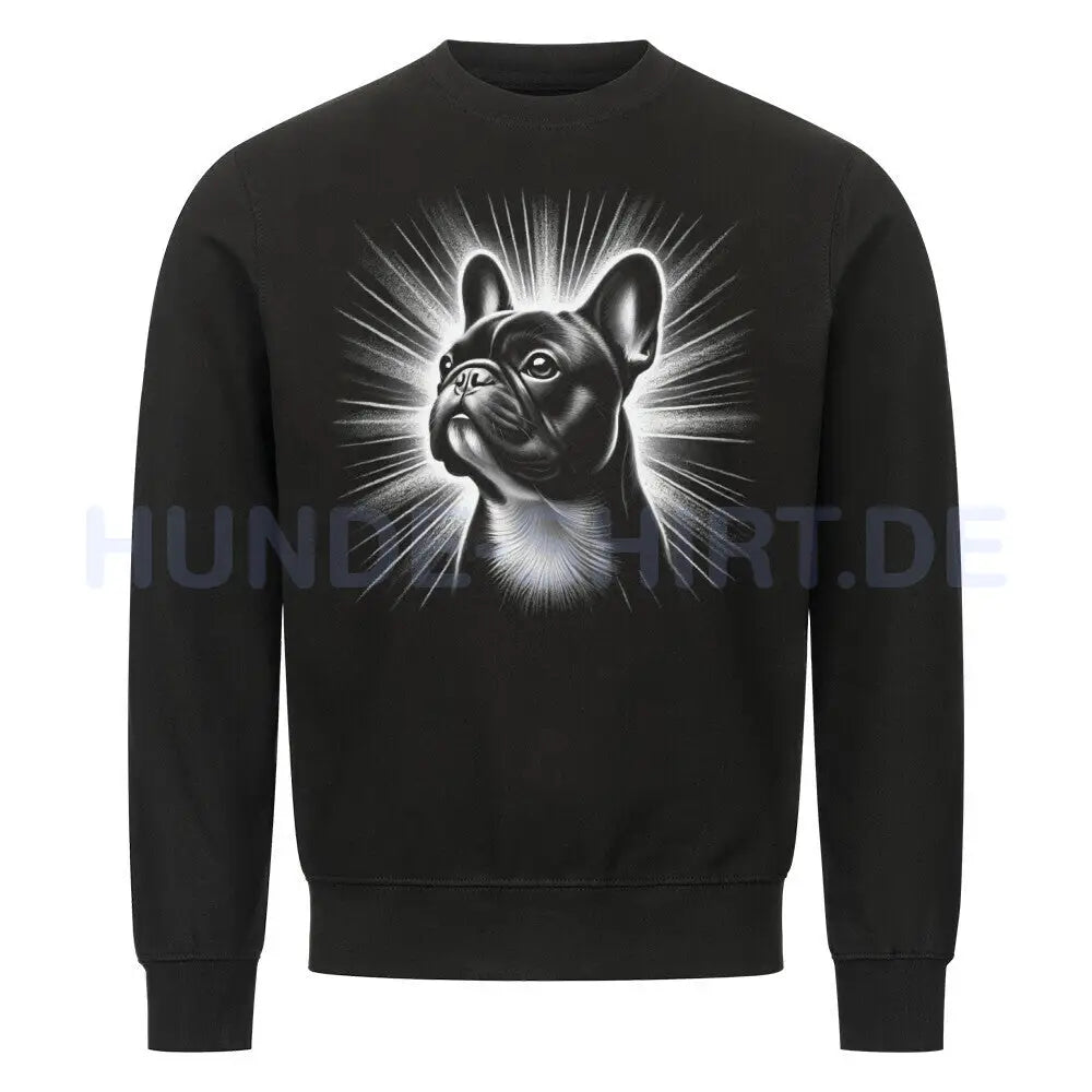 Premium Sweatshirt "Französische Bulldogge - Bright" Schwarz – hunde-shirt.de